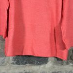 ZARA  Knit Sweater Woman's Small‎ Orange Oversized Winter Reversed Seams Photo 3