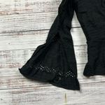 BCBGMAXAZRIA  Women's Black Lace Corset Top L Sweetheart Neck Blouse Photo 5