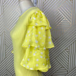 The Drop‎ @Jessicawang Polka Dot Ruffle Dress Lemon Yellow Size XS Photo 7