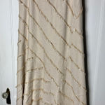 Vintage Lena Gabrielle Pirate Fringe Maxi Skirt Womens 12 Beige Indie Sleaze Y2K Tan Photo 0