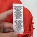 Nanette Lepore  Size M Blouse Coral Floral Lace Mock Neck Sleeveless Exposed Zip Photo 8