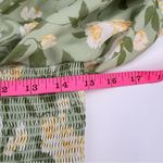 OPT O.P.T. Classic Smocked Maxi Dress floral slit sz XL Green Photo 2