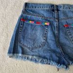 Forever 21 Rainbow Accent Jean Shorts Photo 2