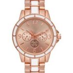 Charter Club NEW  2 Tone BRACELET WATCH Women Radiant 34mm Rose Gold White Boxed Photo 0