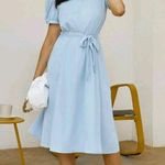 SheIn Light Blue Midi Dress Photo 3