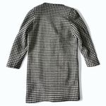 The Limited 100% Wool Vintage 90s  Houndstooth Pea Coat Velvet Collar Size 4 Photo 5