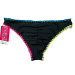 Hula Honey  Black Stitch Cheeky Bikini Bottoms Photo 2