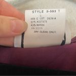 Byer California Byer Too! Vintage Purple Lace Up Back Pearl Button Dress Size 5 Photo 6