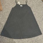 Lou & grey NWT Petite Charcoal Gray Tank Dress Sz MP Photo 7