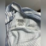 Cloud Dancer Blue and White Stripe Patterned Crop Top Size L Photo 5