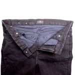 7 For All Mankind Womens Ankle Skinny Jeans Black Size 33 Denim Frayed Hem Photo 5