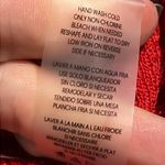 Calvin Klein  medium red dressy pullover v-neck sweater ruched bottom sparkly NWT Photo 9