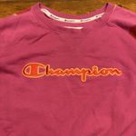Champion ‎ Crewneck Sweatshirt Pink Red Orange Big Dots Size XL Photo 3