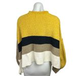 Urban Outfitters  Yellow Multicolor Crew Neck Colorblock Oversized Sweater Size S Photo 1