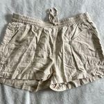 J.Crew  Shorts Drawstring Pockets Elastic Waist Mid Rise Pull On Tan Medium Photo 0