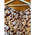 Free Assembly puff sleeve midi floral dress size large Brown Photo 13
