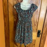 Xhilaration  Y2K Bright floral n paisley peasant dress Photo 6