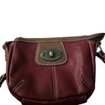 BOC Vintage Burgundy Shoulder Bag Women’s Pebbled Leather Casual Red Photo 2