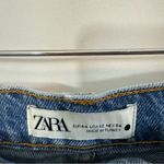 ZARA The 90s Bermuda High Rise Loose Fit Denim Jean Shorts Photo 7