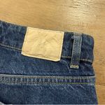 ZARA  High-Rise Straight Leg Dark Wash Raw Hem Jeans Women’s Size 4 100% Cotton Photo 5