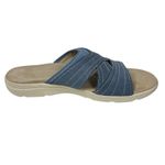 Easy Spirit Womens  Setara Leather Slide Sandals Comfort Denim Blue 7.5 W Photo 3
