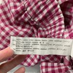 ZARA Pink Gingham Checkered A-Line Skirt M Photo 5