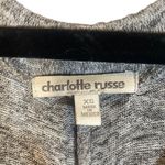 Charlotte Russe  Gray Stretch Cold Shoulder Long Sleeve V-Neck Dress Women Sz XS Photo 7