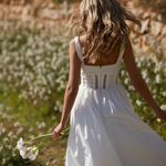 House Of CB Perle White Lace Midi Dress Photo 5