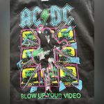 AC/DC  BLOW UP YOUR VIDEO Rock CONCERT CREW NECK SWEATSHIRT BLACK Medium Photo 2