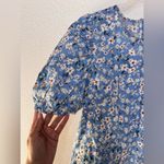 Free The Roses  Embroidered Eyelet With Puff Sleeves Top Size S Photo 3