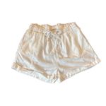 Hurley  white linen blend drawstring shorts size small Photo 9