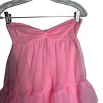Beginning Boutique  Pink Strapless Tulle Mini Dress Size 2 Party Cocktail Photo 12