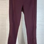 Lululemon maroon leggings size 6 Photo 6