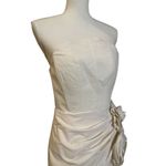 NBD  Alyna Mini Dress in Ivory Medium New Womens Strapless Cocktail Photo 8