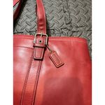 Coach Vintage  HAMPTON TOTE F10195 Red‎ LEATHER Classic Womens Y2K BAG PURSE Photo 1