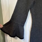 Calvin Klein  Gray lightweight sweater Dress with Bell Sleeves Photo 2