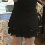 First Love Black Studded Women's Scalloped Skirt Photo 3