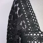 Solitaire  Black Crochet Lace 1/2” Sleeve Casual Career Party Shift Dress Small Photo 6