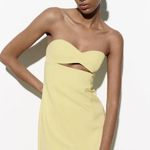ZARA Bodycon Yellow Mini Dress Photo 1