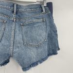 HATCH Maternity The Cut Off Jean Shorts Women's Size 27 Denim Distressed Stretch Blue Photo 8
