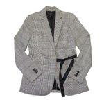 J.Crew NWT Tie-Front Blazer in Gray Red Lady Glen Plaid Jacket 0 Photo 0