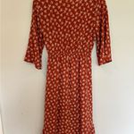 Lapis Orange Fall Cottagecore Floral Midi Dress Red Photo 3