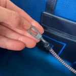 Tory‎ Burch Sport Chevron Large Tote Bag Blue Black Photo 9