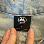 The Kript  Jeans Baggy Wide Leg Size L Blue Brown Photo 2