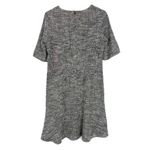 LK Bennett Cynthia Tweed Dress Pockets Flounce Hem Black White Size 8 EUC Photo 8