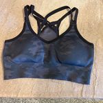 Spanx Look At Me Now Camo Black an Grey Racerback Sports Bra Photo 1