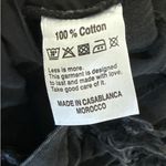 Closnea Jeans Fringed Shredded Wide Leg Size L Black Size L Photo 3