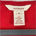 Sundance  Red Linen‎ Silk Sleeveless Asymmetrical Midi Dress Size MEDIUM Photo 2