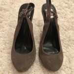 DV by Dolce Vit Leather Suede Slingback Heels Grey 7.5 Photo 1