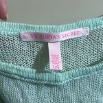 Victoria's Secret Victoria’s Secret Sheer Knit Beach Cover-Up Top Mint Green Size L Oversized Photo 2
